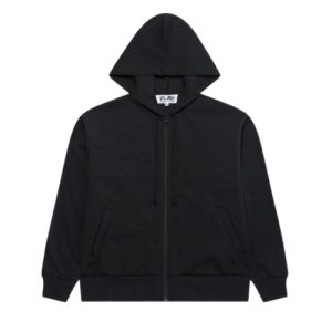 Comme Des Garcons Play Black Zip-Up Hoodie