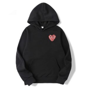 CDG Play Camo Small Heart Hoodie